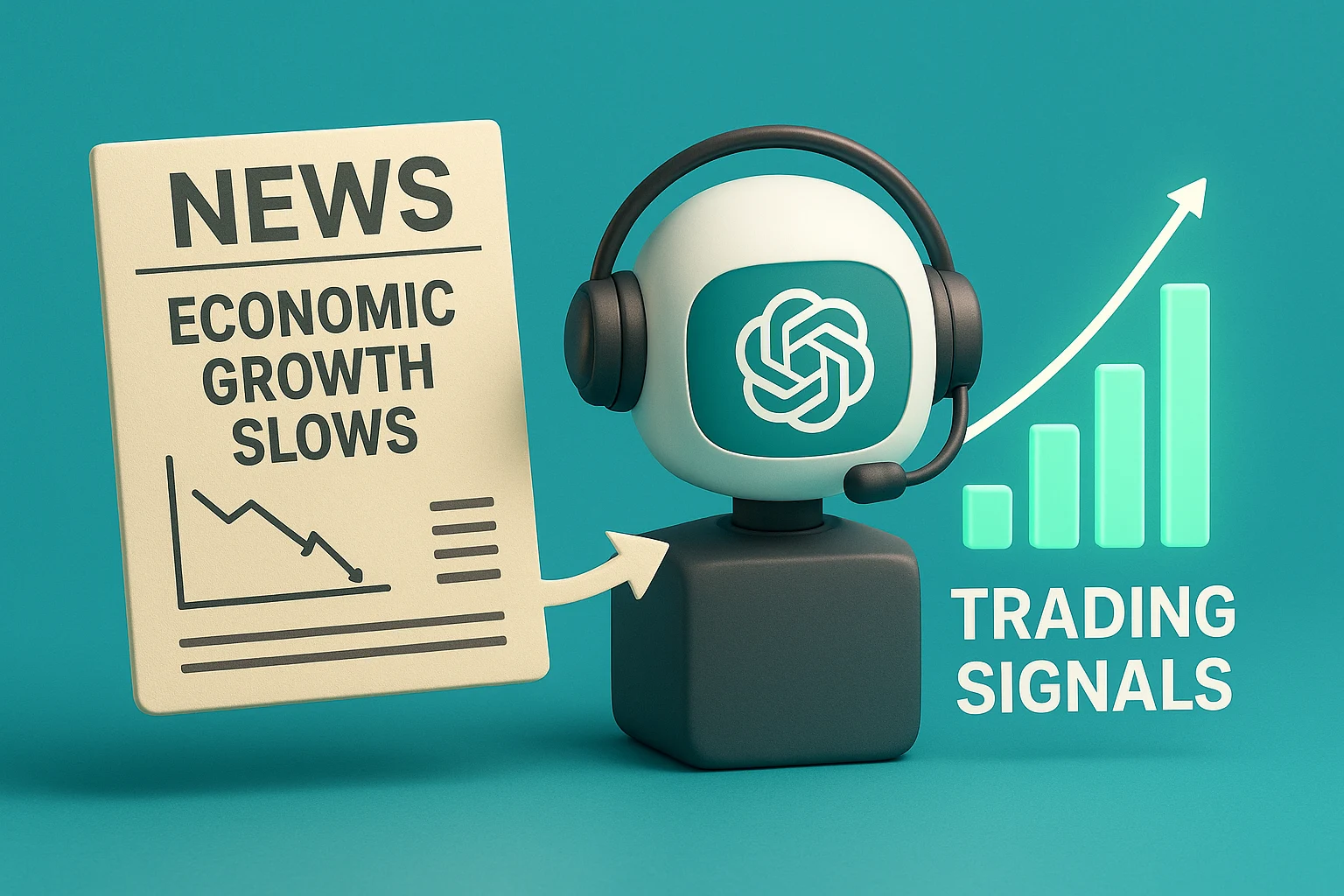 6 مرحله برای تبدیل تیترهای خبری اقتصادی به سیگنال‌های معاملاتی با هوش مصنوعی ChatGPT