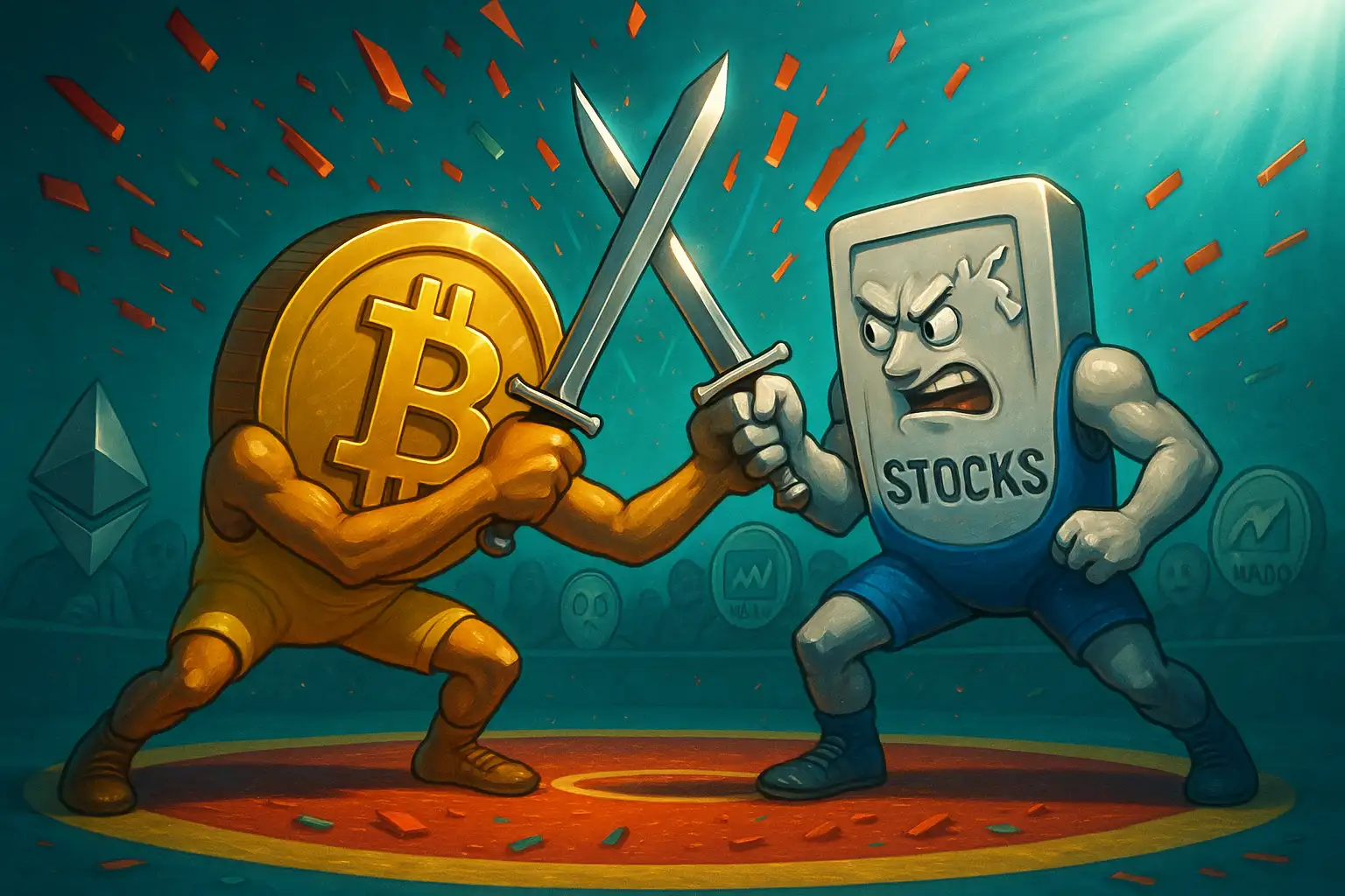 سهام بخریم یا ارز بیت کوین؟ تحلیل هوش مصنوعی